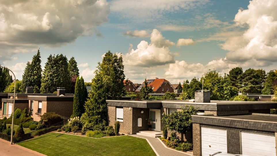 Siedlung mit Einfamilienäusern