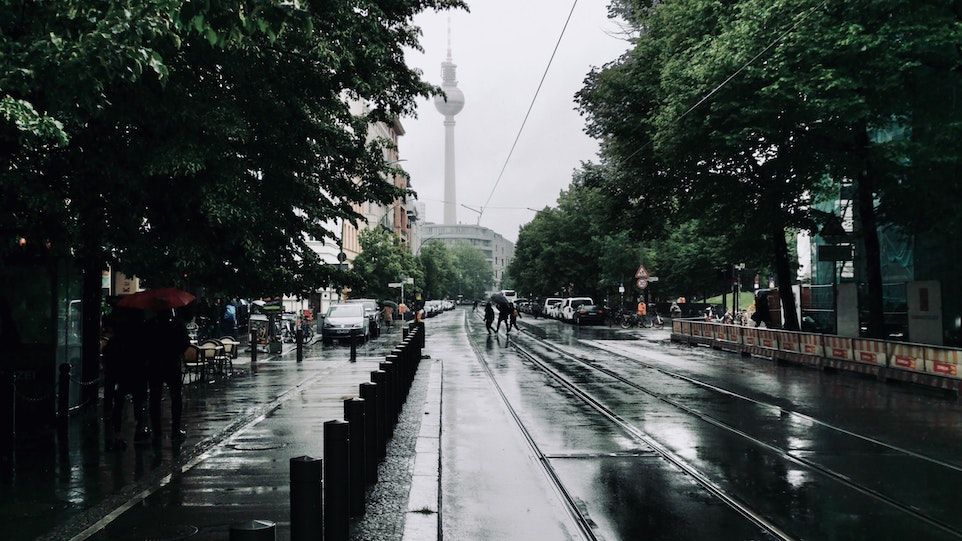 Berlin bei Regen Berlin bei Regen