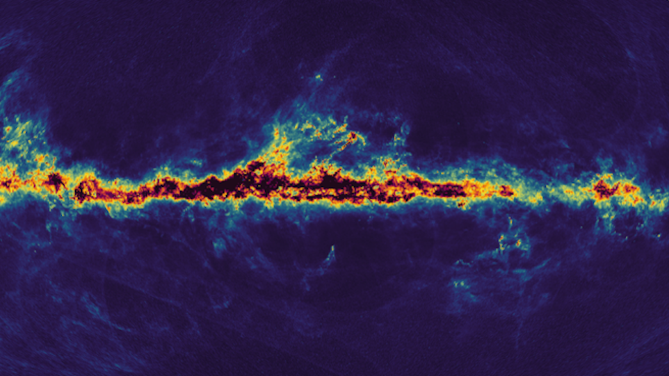 Interstellarer Staub, mit dem die Milchstraße gefüllt ist.
