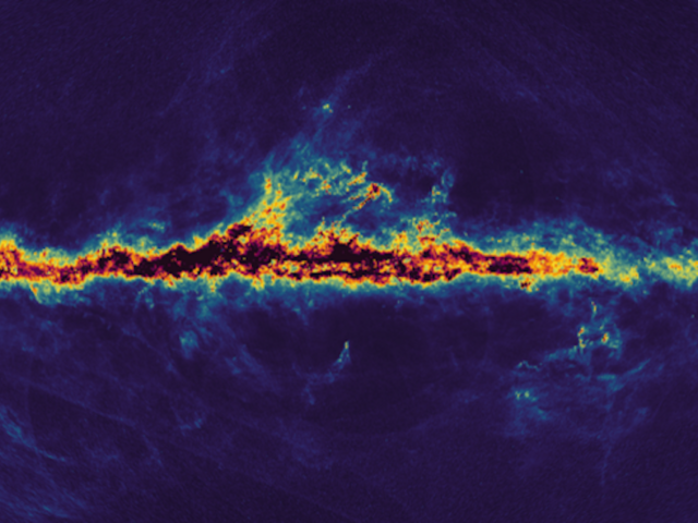 Interstellarer Staub, mit dem die Milchstraße gefüllt ist.