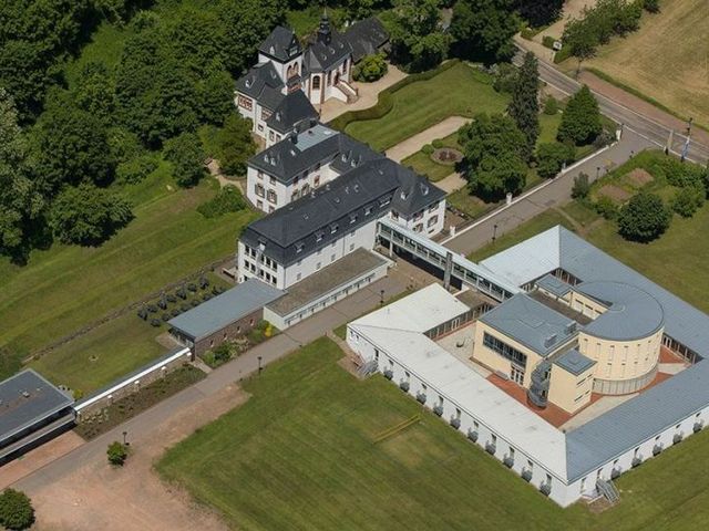 Luftansicht von Schloss Dagstuhl