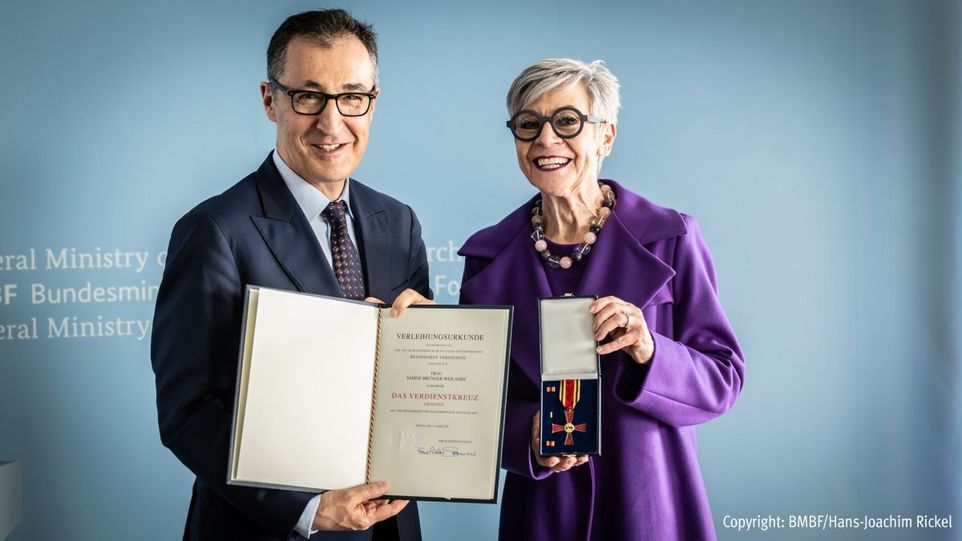 Sabine Brünger-Weilandt und Cem Özdemir, Bundesminister für Bildung und Forschung Sabine Brünger-Weilandt mit Cem Özdemir