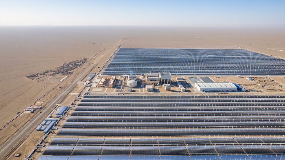 Solarkraftwerk Dunhuang, China Solarkraftwerk Dunhuang, China