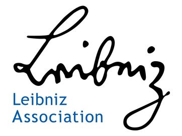 Black and blue logo of the Leibniz Association