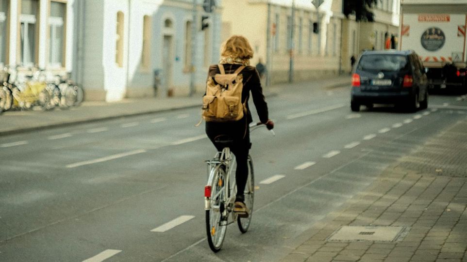 Radfahrerin