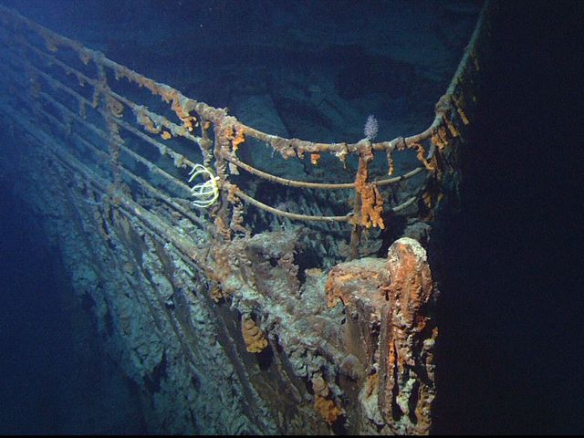Ausschnitt des Titanic-Schiffswracks