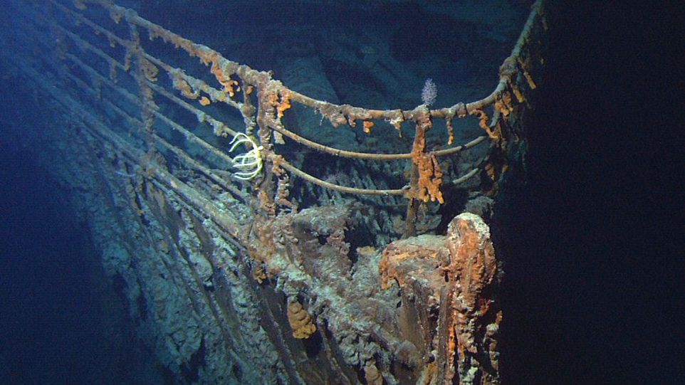 Schiffswrack der Titanic Ausschnitt des Titanic-Schiffswracks