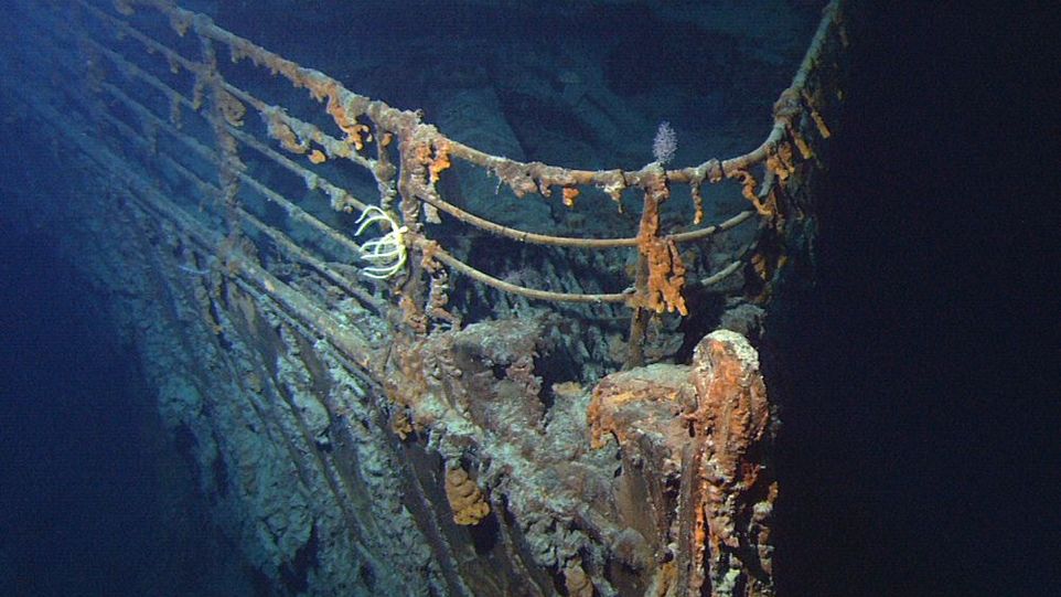 Ausschnitt des Titanic-Schiffswracks