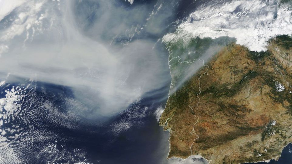 Satellite view: Canadian smoke reaches Europe