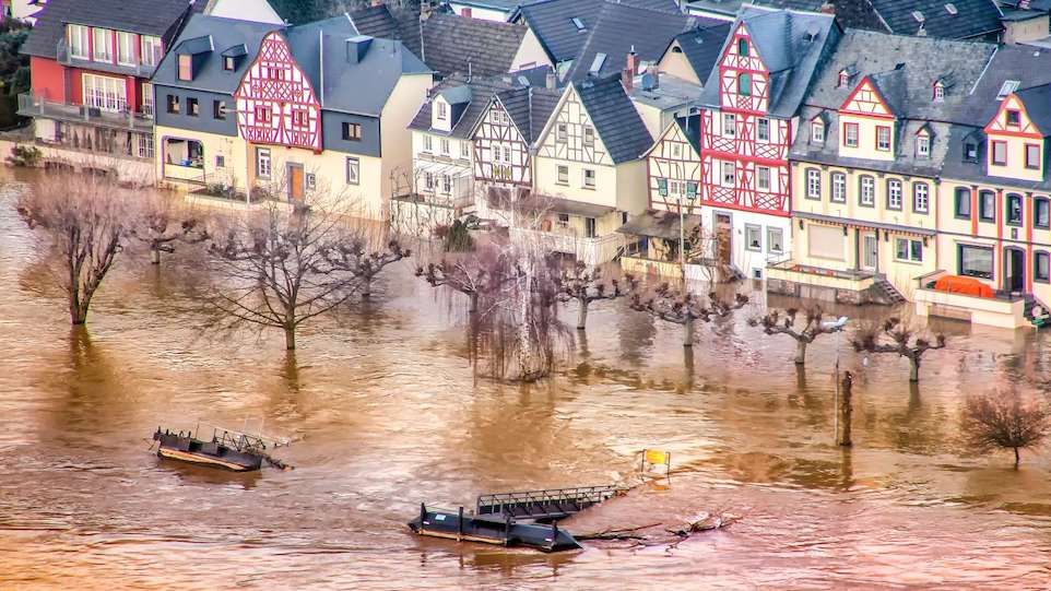 Rhein-Hochwasser 2018