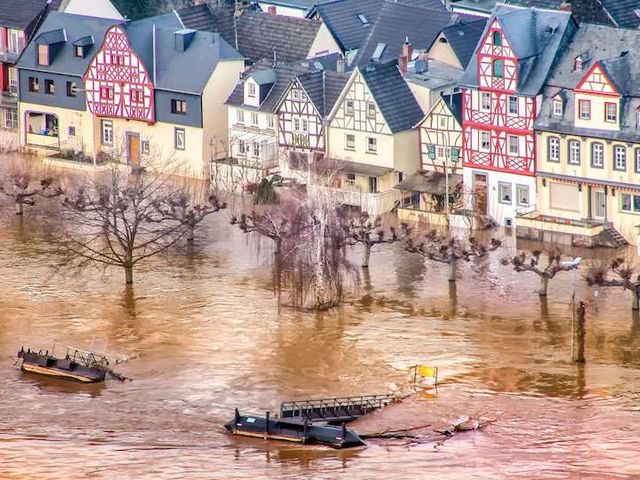 Rhein-Hochwasser 2018