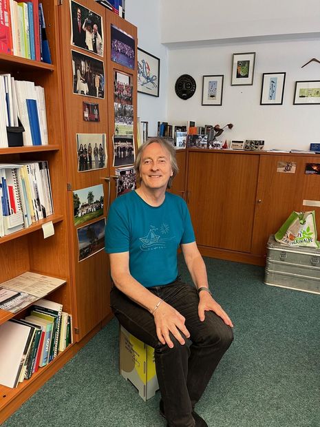 Prof. Dr. Heribert Hofer auf Leibniz-Hocker