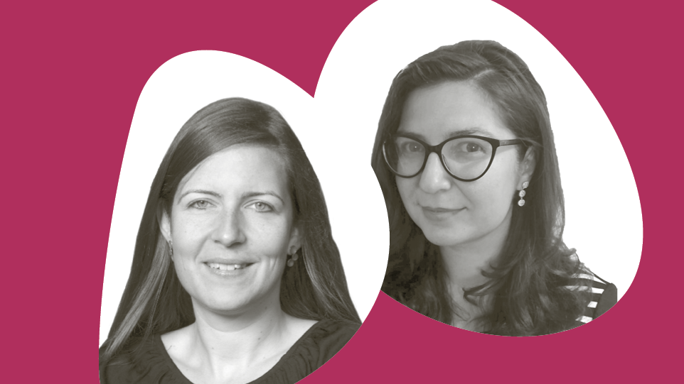 Die Preisträgerinnen Dr. Pola Lehmann und Dr. med. Oana Patricia Zaharia