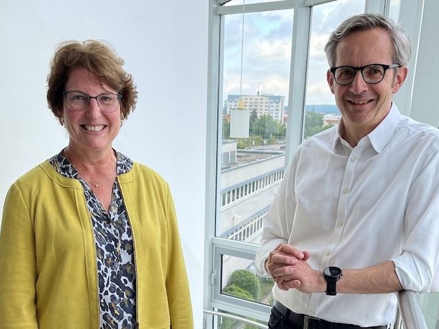 Prof. Brigitte Voit und Prof. Carsten Werner