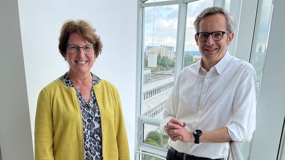 Prof. Brigitte Voit und Prof. Carsten Werner