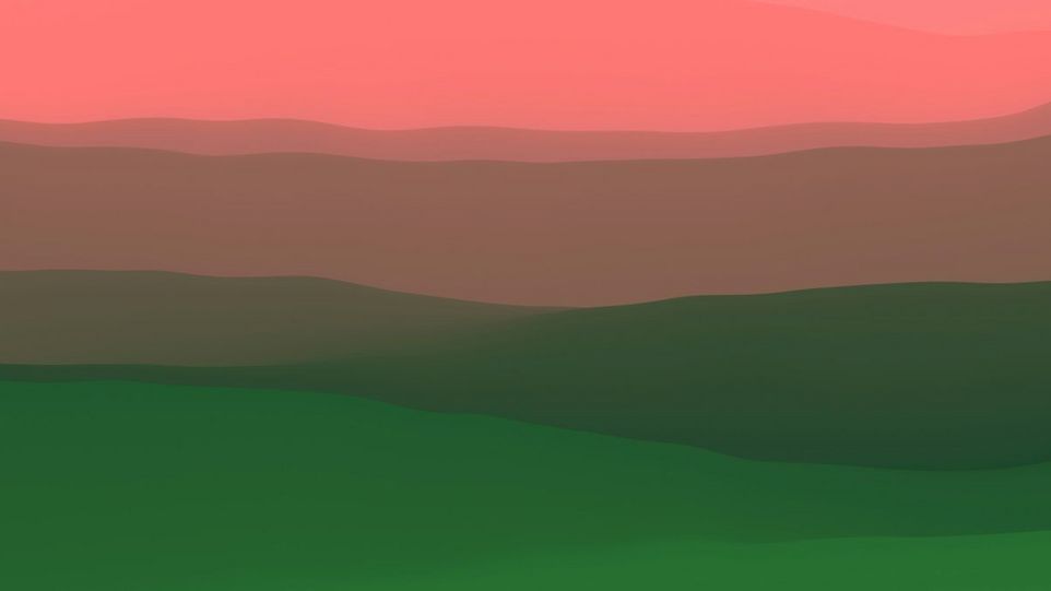 Farbverläufe in Form einer Landschaft