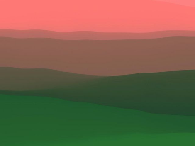 Farbverläufe in Form einer Landschaft