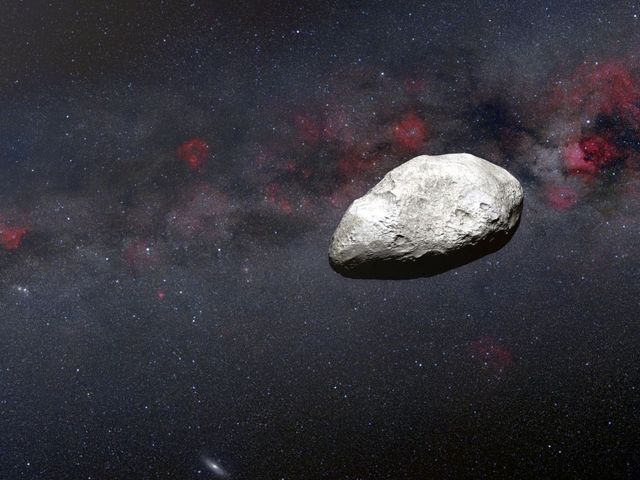 Illustration eines Asteroiden