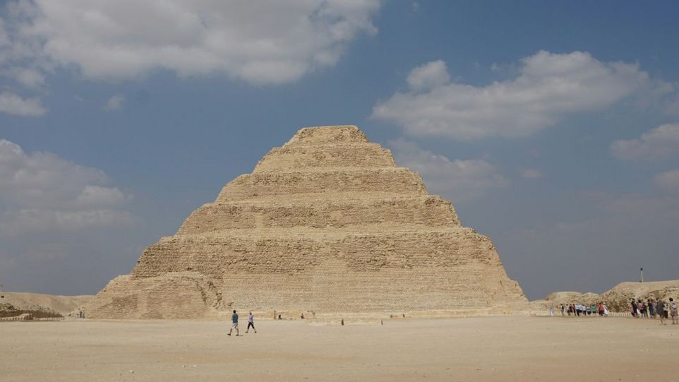 Djoser-Pyramide in Ägypten, um 2650 v. Chr. Pyramide