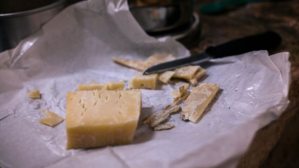 Käse und Messer