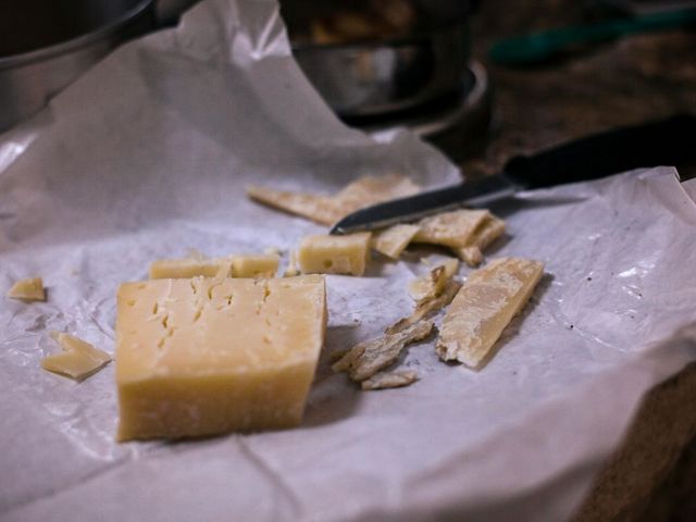 Käse und Messer