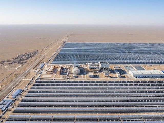 Solarthermisches Kraftwerk in Dunhuang, China