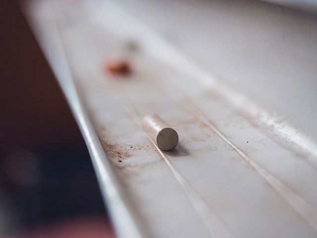 Kreide vor Tafel