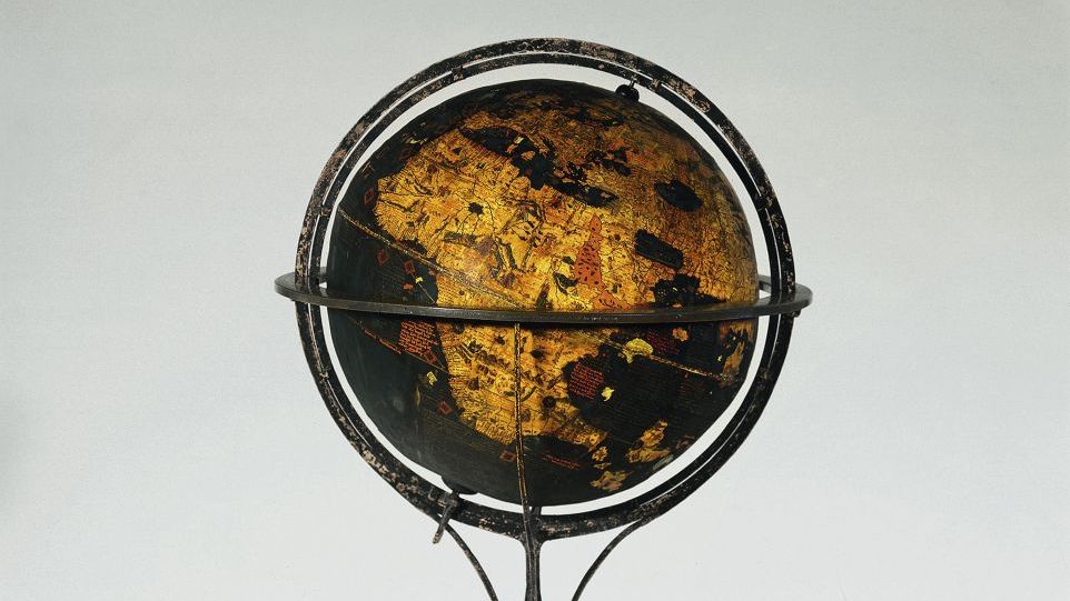 Die älteste erhaltene Darstellung der Erde in Kugelform und nun Unesco-Welterbe: Der Behaim-Globus im Germanischen Nationalmuseum. Behaim-Globus