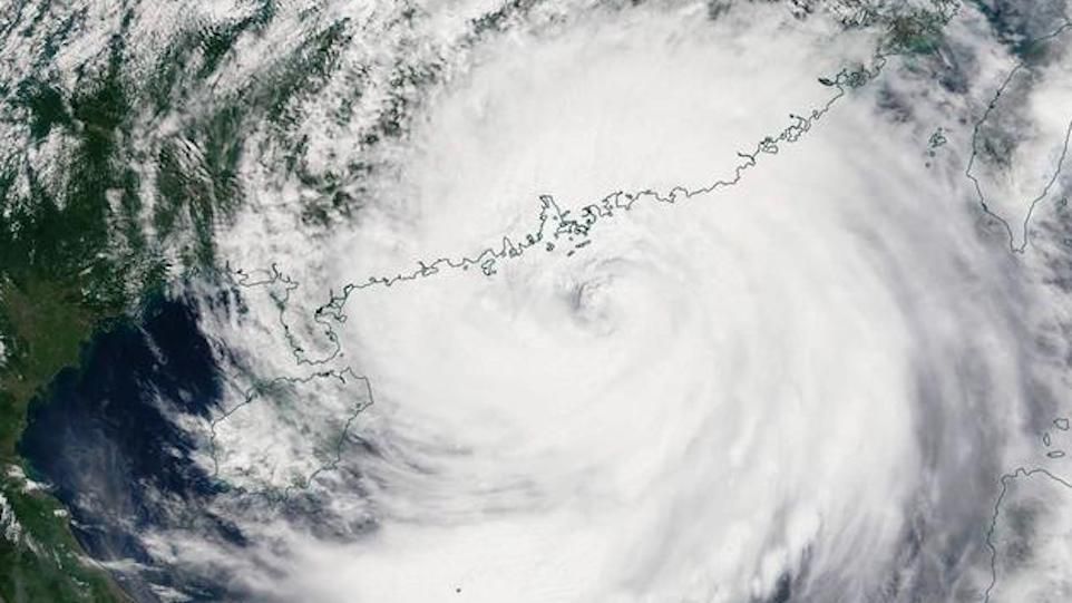 Satellitenansicht des Taifuns "Mangkhut"