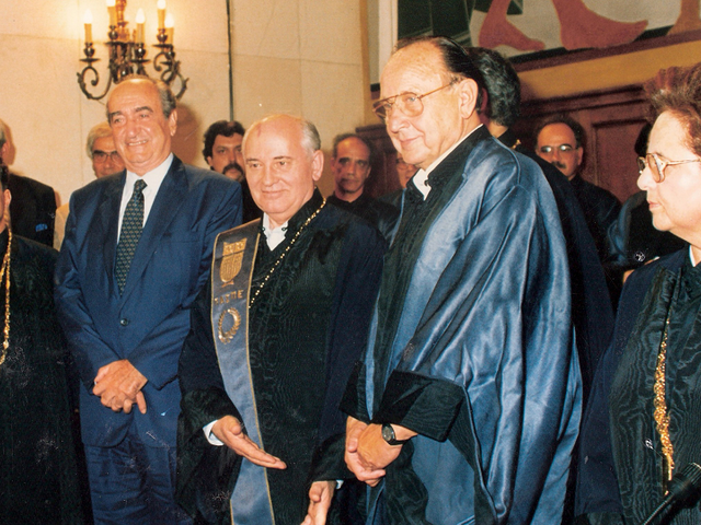 Genscher und Gorbatschow