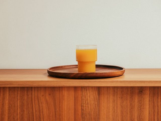 Glas Orangensaft