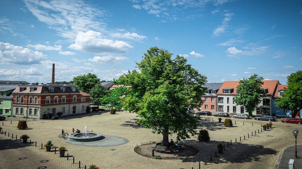 Marketplace of Werder near Berlin